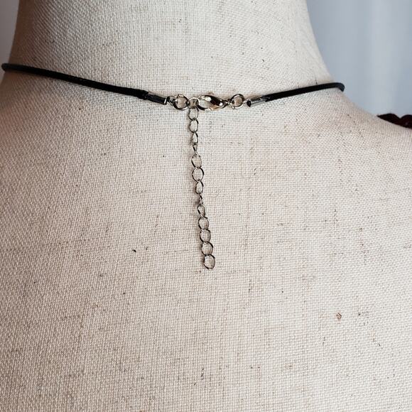 Silver Toned Dragon Charm Necklace - Picture 3 of 6